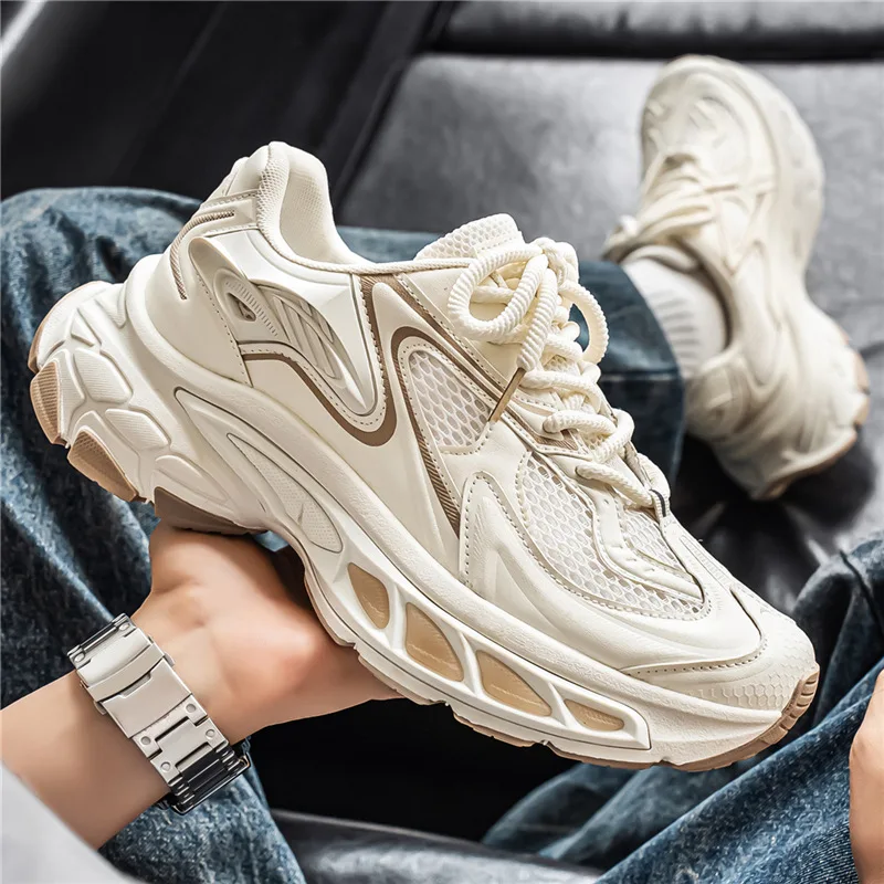 

2026 new sports and leisure travel shoes mesh platform men's shoes versatile dad shoes men's shoes