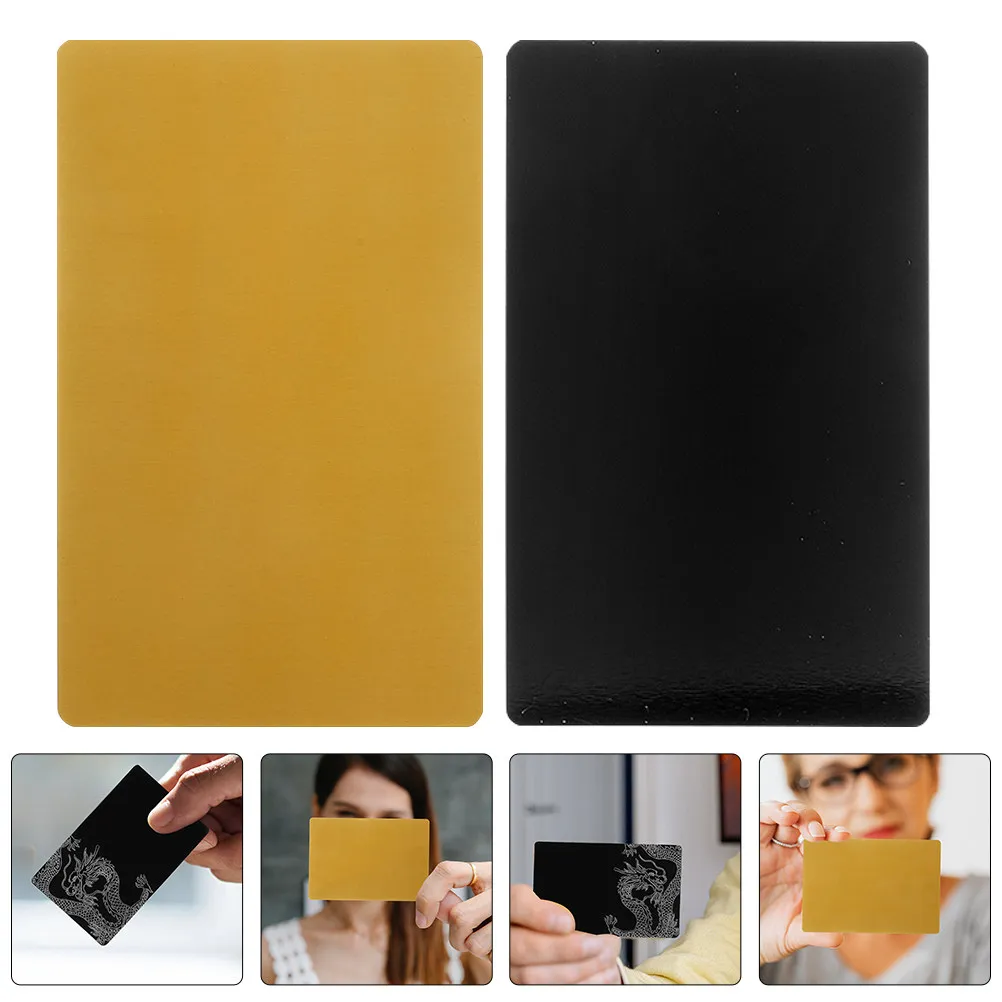 

10 шт. пустых алюминиевых визиток для гравировки, персонализированные именные таблички, настольные бирки, портативные легкие именные карточки, алюминиевые карты