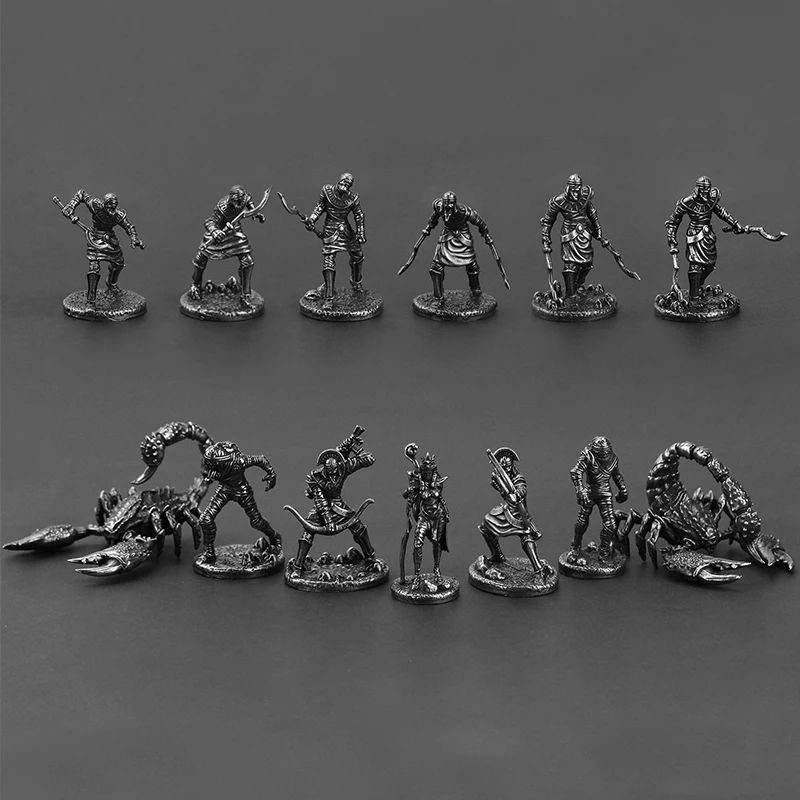Metal Egyptian mummy war soldier man model hand-made toy tabletop game car-mounted ornaments boy ceremony - Image 2