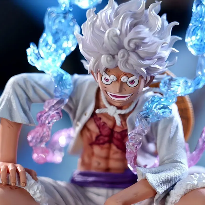 Anime figuras de uma peça engrenagem 5 nika luffy figura de ação pvc modelo sol deus decoração de mesa ornamento coleção anime brinquedo presente
