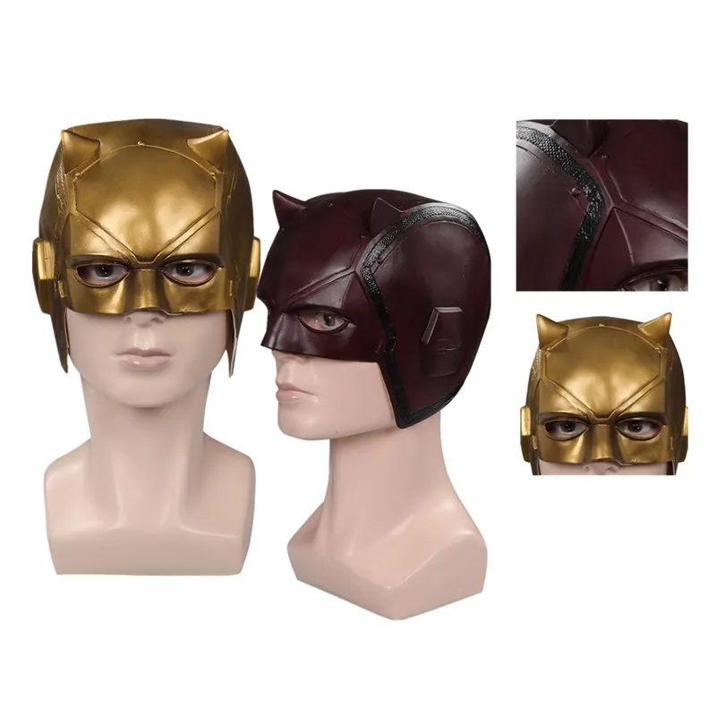 Matt Murdock Mask Dare Cosplay Devil Costume accessori adulti uomo donna Fantasy Helmet Masquerade Halloween Carnival Party Prop