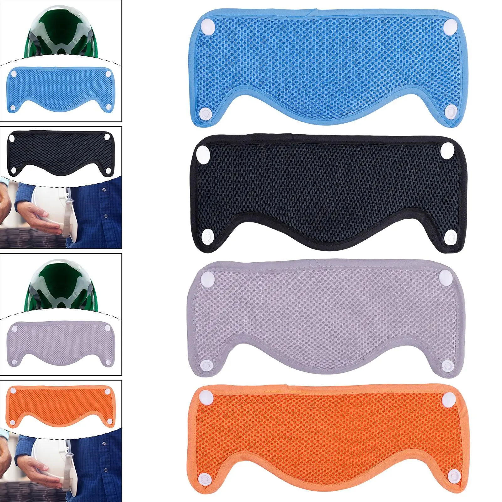 

Sweatband for Hard Hat Lightweight Practical Swear Absorbing for Helmet Accessory Snap on for Sports Industrial Settings Work
