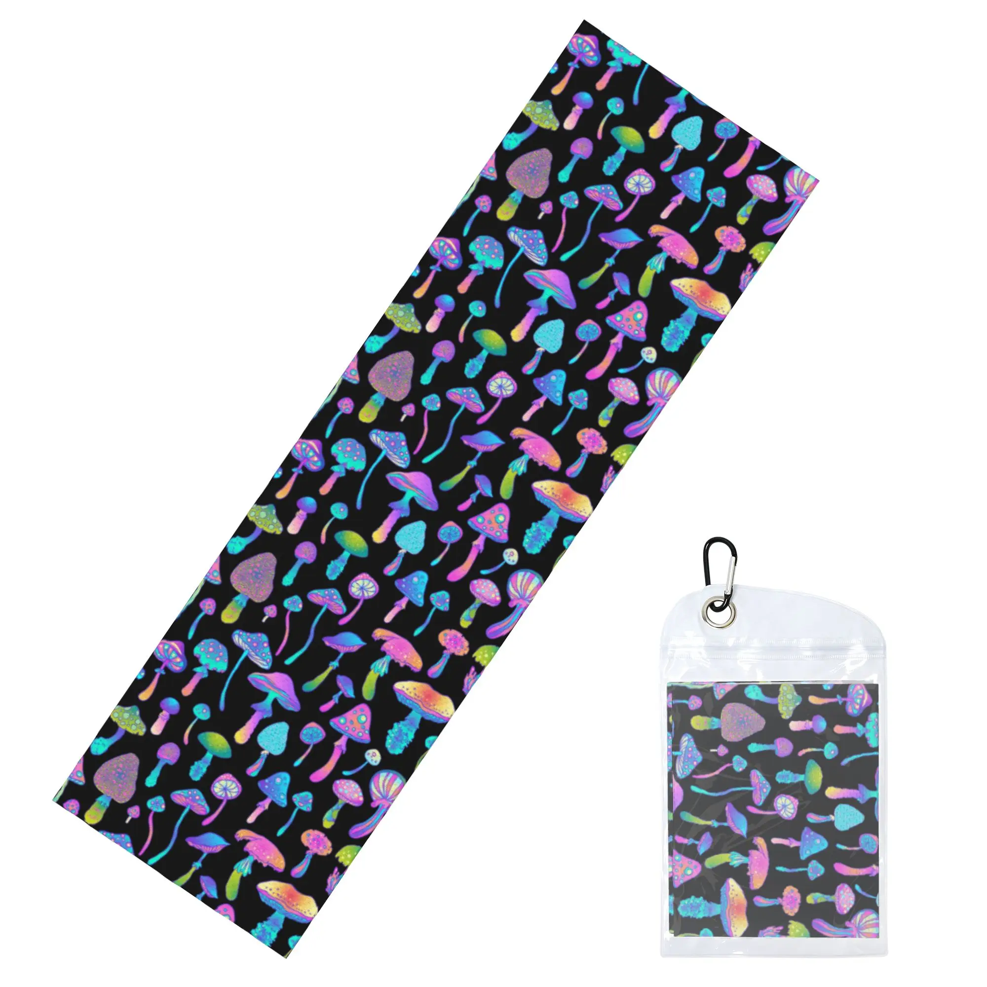 Psychedelic Magic Mushroom Trippy Hippie Cold Exercise Towel   Super Soft Breathable Instant Cooling Towel Yor Gym Towels