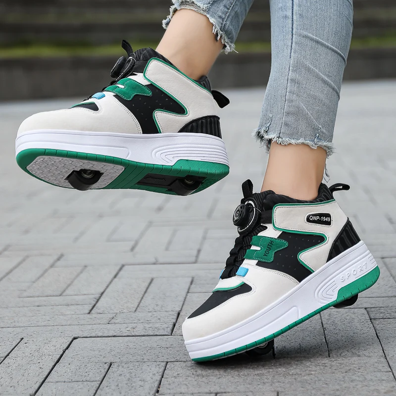 

Invisible Retractable 2-Wheel Heelys 2025 New: For Boys, Adults, Students & Kids (Roller Style)