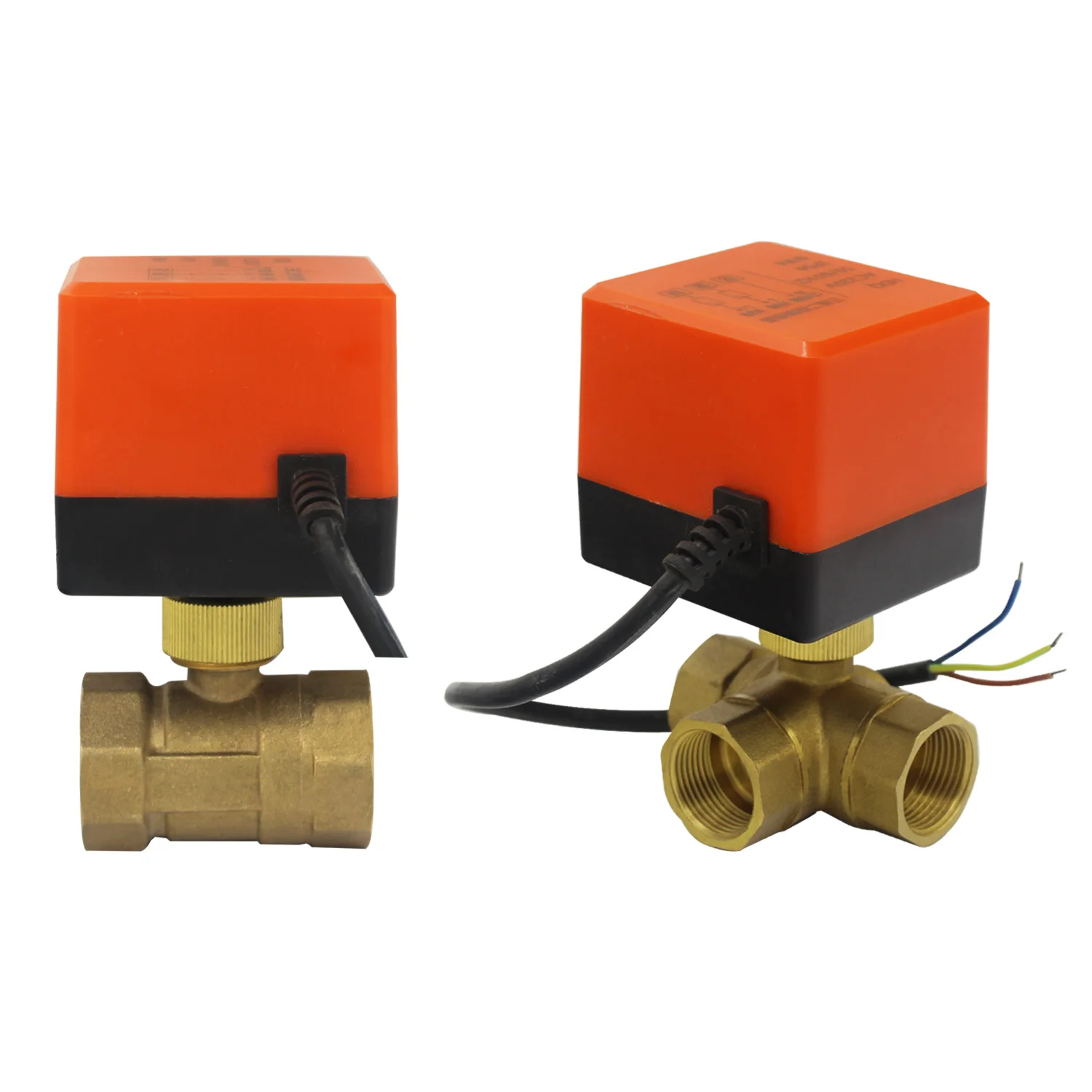 

DN15/20/25/32/40 AC220V 12V 24V 5V 2/3-way Brass Electric Ball Valve Three Wire Two Control 2-way 3-way Solenoid Valve