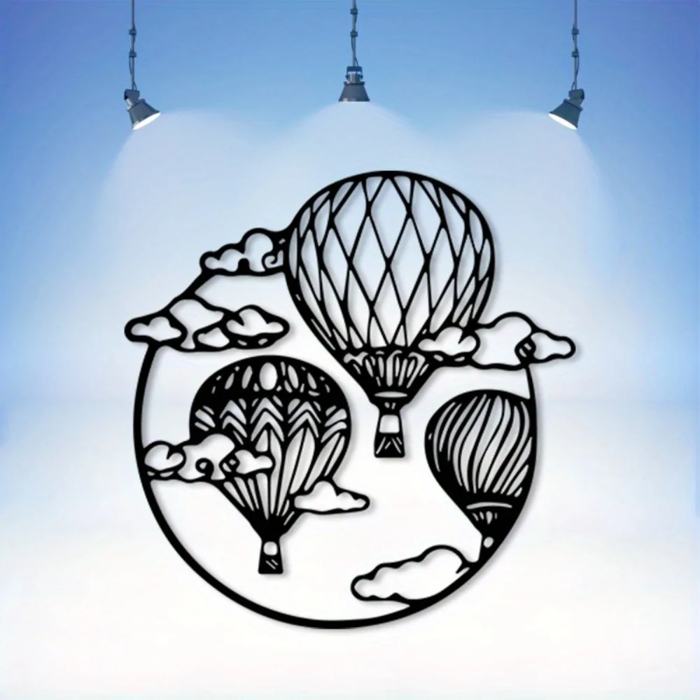 Weatherproof Hot Air Balloon Wall Decor Ideal Gift for Travel Lovers & Home Decoration Fans