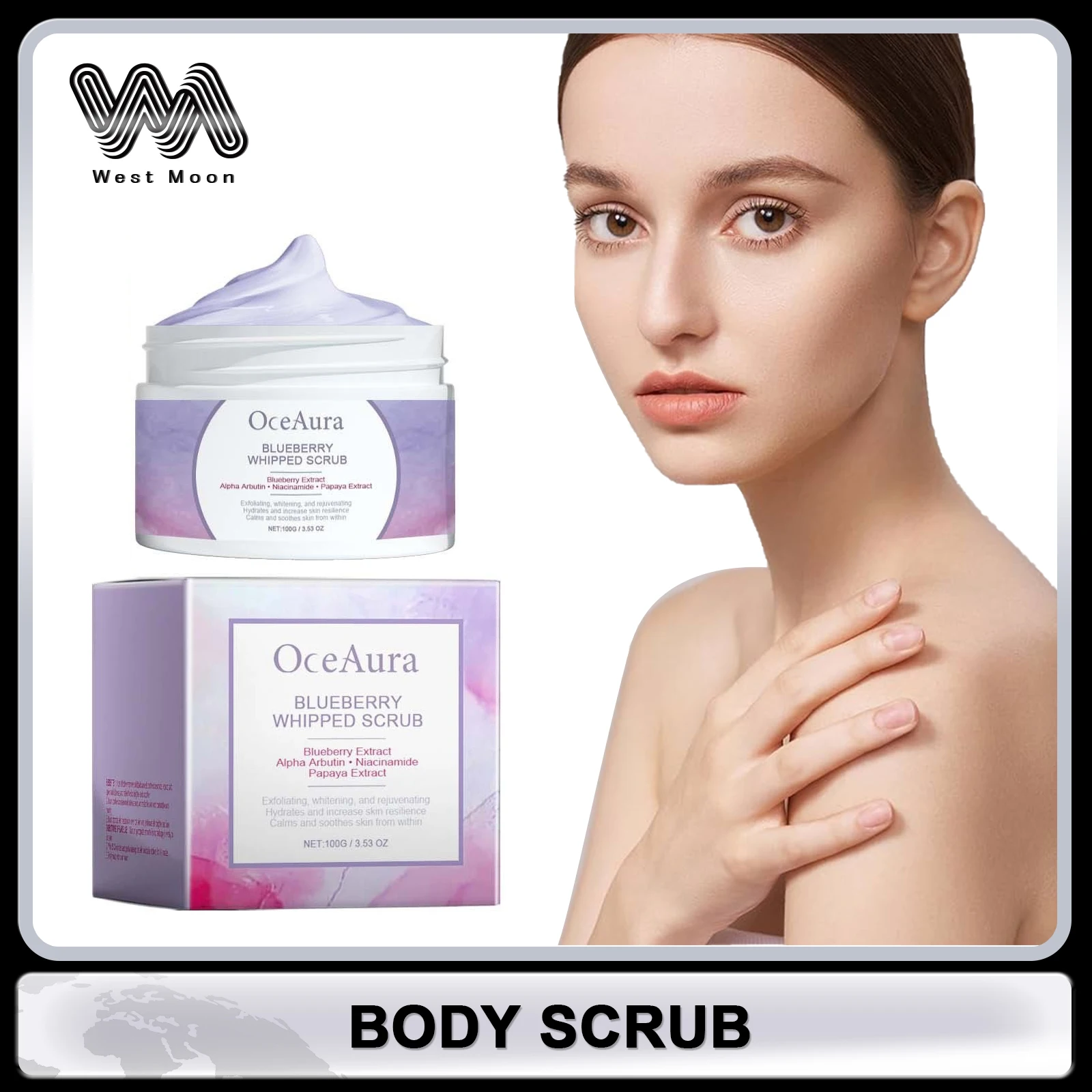 

Body Scrub Cream Nourishing Skin Moisturizer Deep Cleansing Shrink Pores Exfoliator Beauty Body Massage Exfoliating Scrub Cream