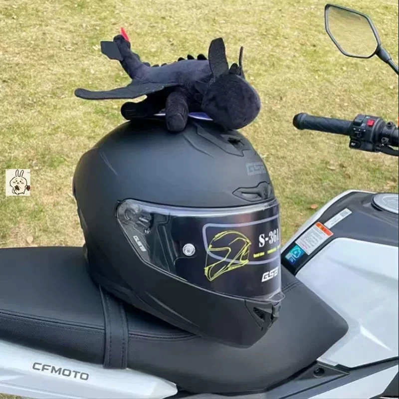 How To Train Your Dragon Toothless Car Motorcycle Helmet Decoration Little Black Dragon Doll Animation Periphe Birthday Present