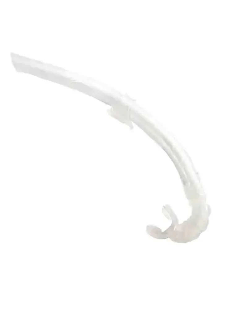 Foldable silicone snorkeling free submersible breathing tube