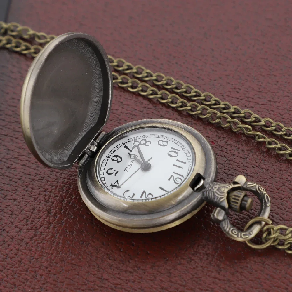 Vintage Masonic Freemason Quartz Pocket Watch With Chain Mysterious Pendant Necklace Gift For All Ages