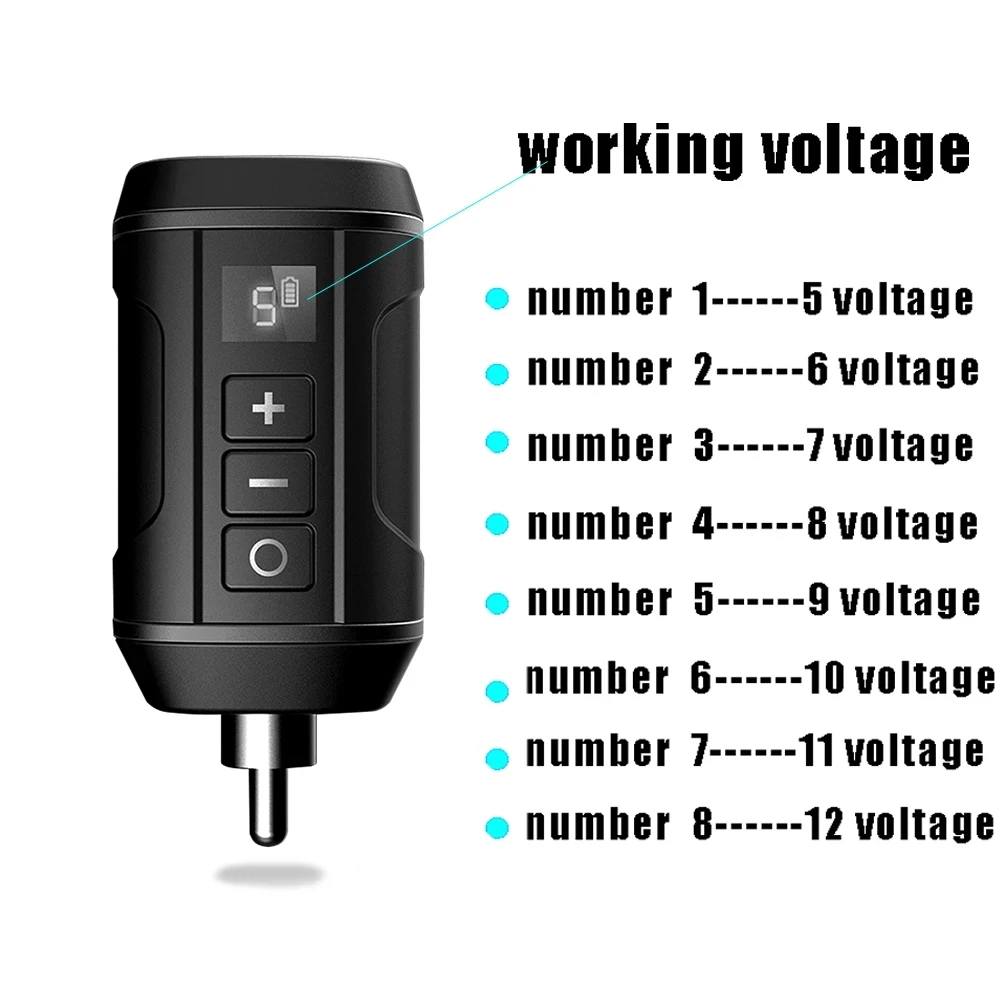 XNET-Batterie de tatouage sans fil portable G3, connecteur RCA DC AUDIO, alimentation pour tatouage, charge rapide pour machine à tatouer à distance