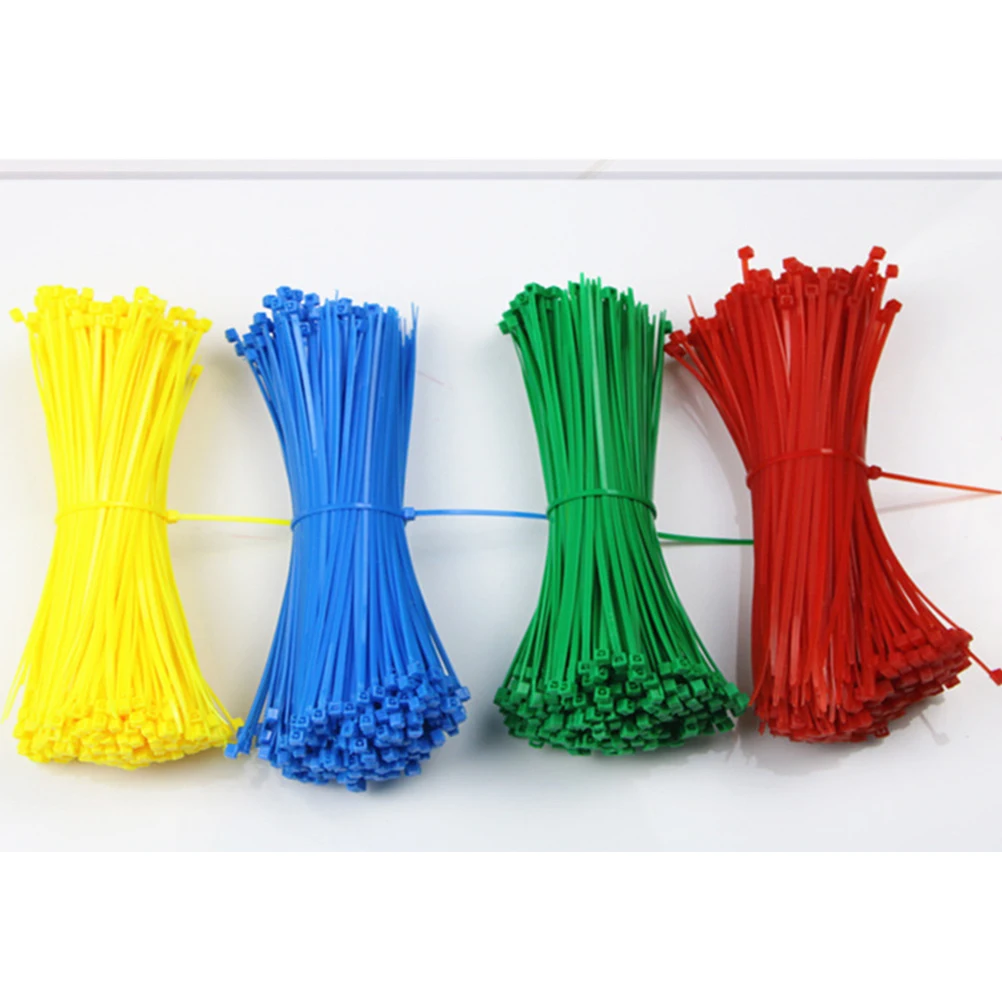 

1000pcs Self-Locking Cable Ties Nylon Wire Tie Wraps Durable For Home Office Garden Workshop Indoor Use Yellow