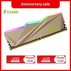 CUSO RGB Memória RAM DDR4 8GB 16GB 3200MHz 3600MHz 8GBx2 kit Memoria RAM DDR4 3200mhz Para Computador Desktop