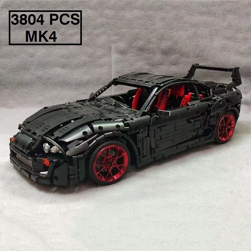 

2023 1:8 Scale Supra MK4 [A80] Super Sports Car Model Buiding Kit Creators Block Bricks DIY Toys for Kids Birthday Gift Boys Set