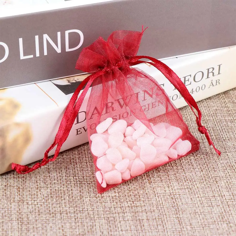 Luxury Jewellery 50pcs Candy Bags Organza Gift Bags Packing Pouches