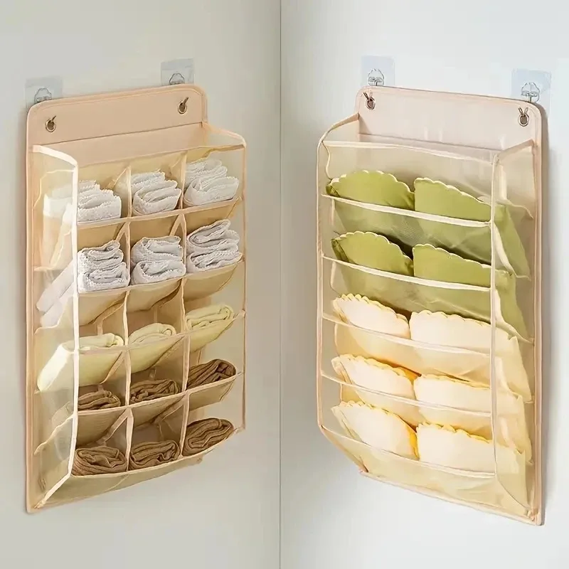 Underwear And Panty Storage Pieces Wall-Mounted Foldable Bra Storage And Organizing Racks Wardrobe Storage Pieces Storage Bags