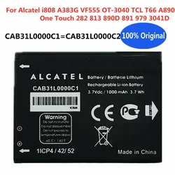 Новый оригинальный аккумулятор для Alcatel i808 A383G VF555 OT-3040 TCL T66 A890 One Touch 282 813 890D CAB31L0000C1, аккумуляторы для телефонов