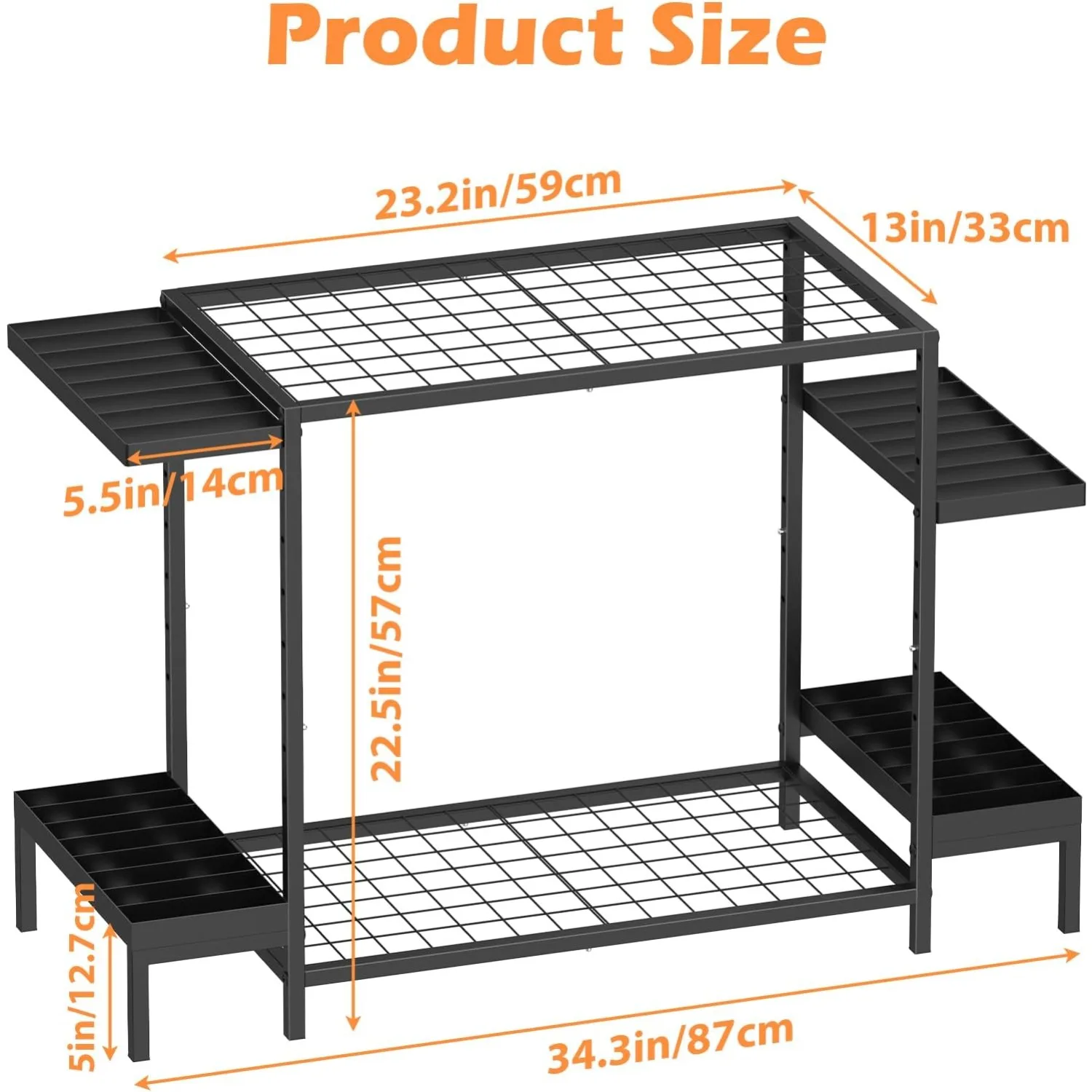 رف تخزين التزلج لـ 6 أزواج - منظم حامل أرضي قائم بذاته للزلاجات وألواح التزلج على الجليد وحامل معدات المرآب #2