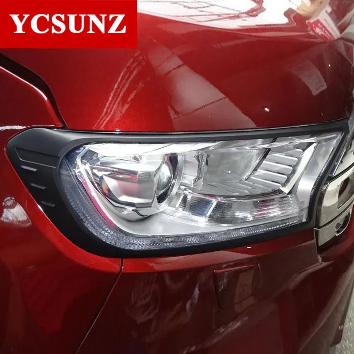 Headlights Surrounds Cover Trim For Ford Ranger Wildtrak Everest Endeavour 2015 2016 2017 2018 2019 2020 2021 Car Accessories