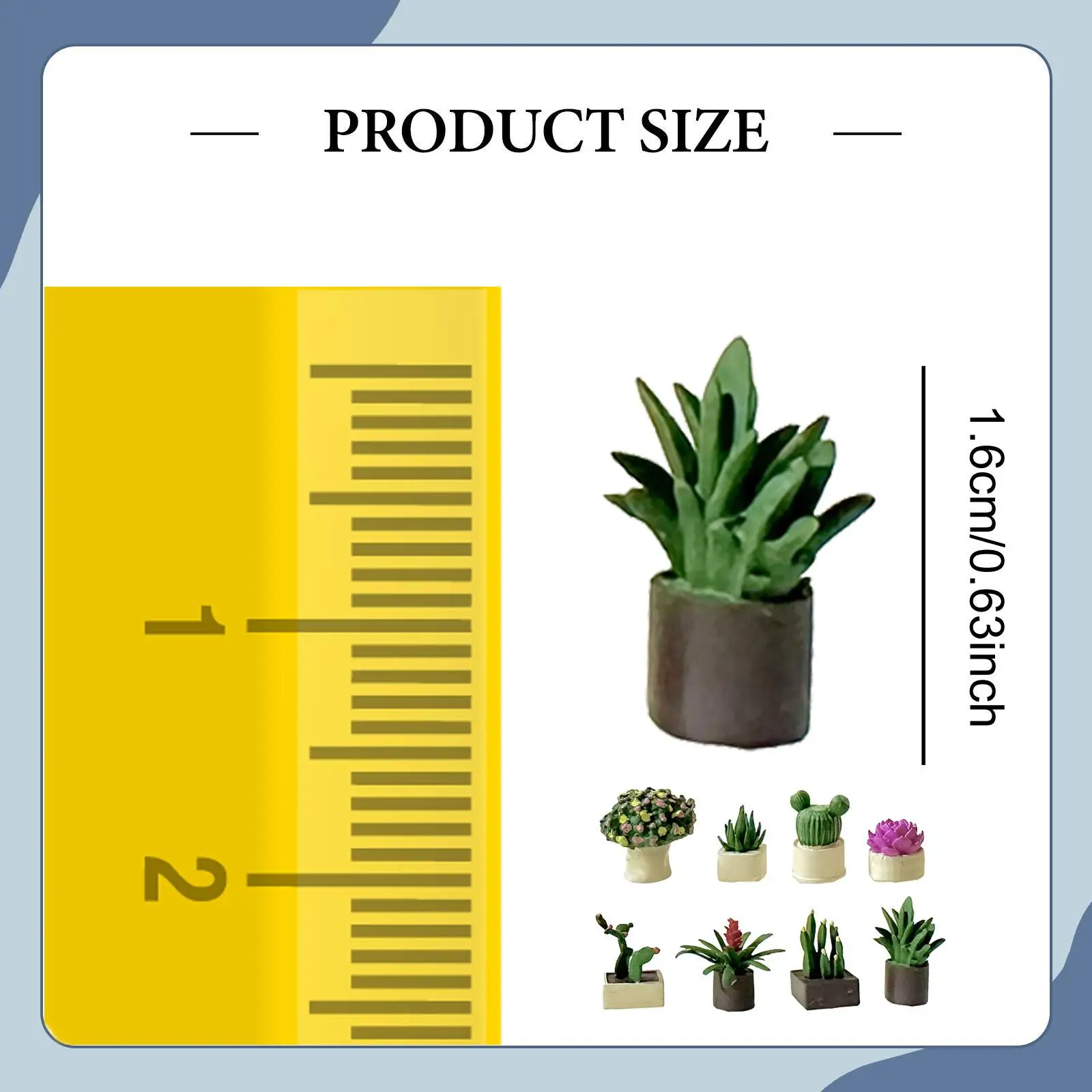 

Resin Miniature Dollhouse Potted Plant Furniture Accessories for Fairy Garden Miniature Dolls House Decor