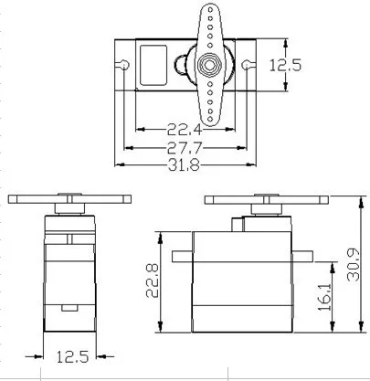 5 قطعة Feetech FS90MR مايكرو 360 درجة 9 جرام سيرفو العالمي التحكم عن بعد المحرك 2/3 المحور كاميرا متحركة جبل غيمبال SG90 سيارات البطارية
