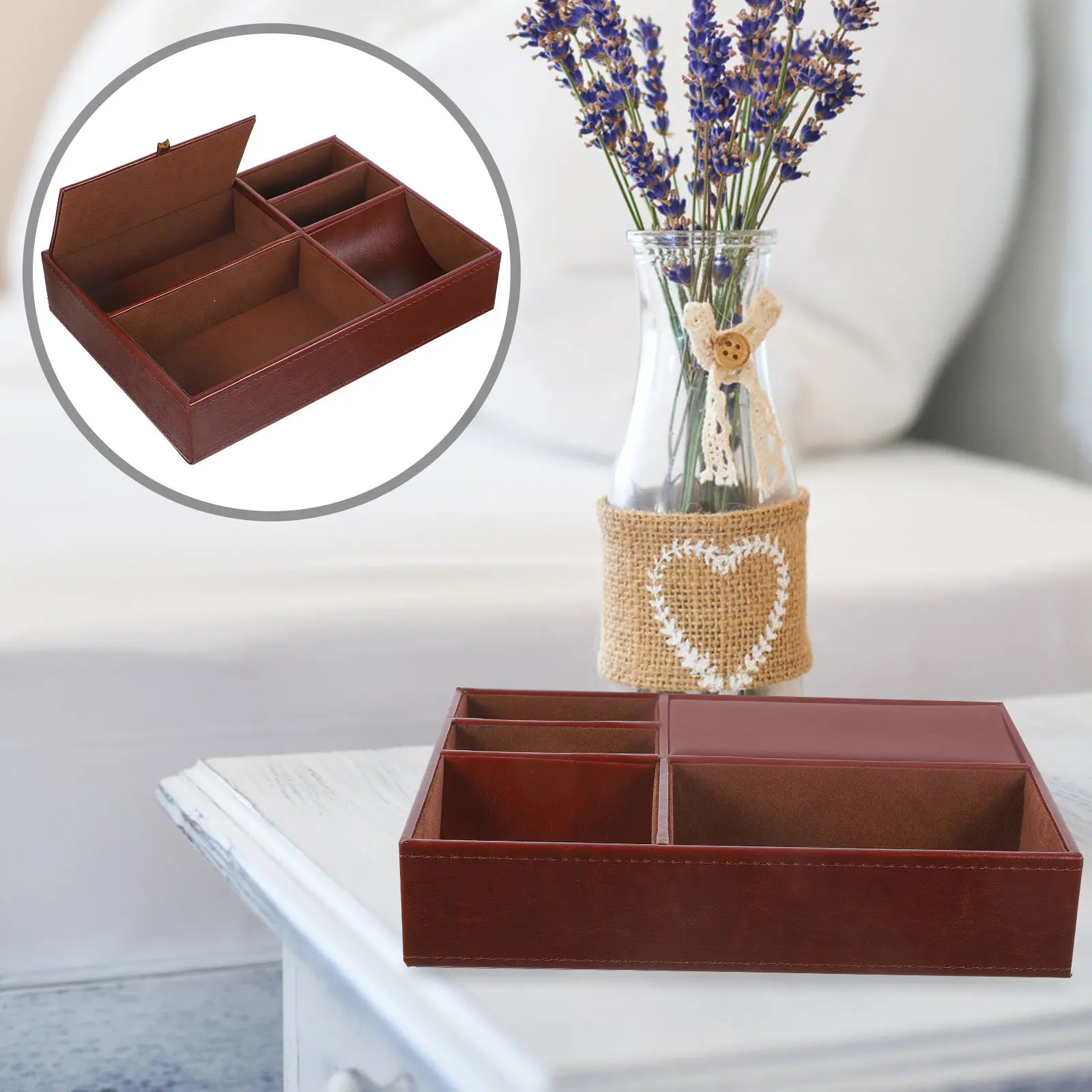 

Винтажный органайзер для украшений: шкатулка для колец, ожерелий, часов, серег, настольный держатель для мелочей