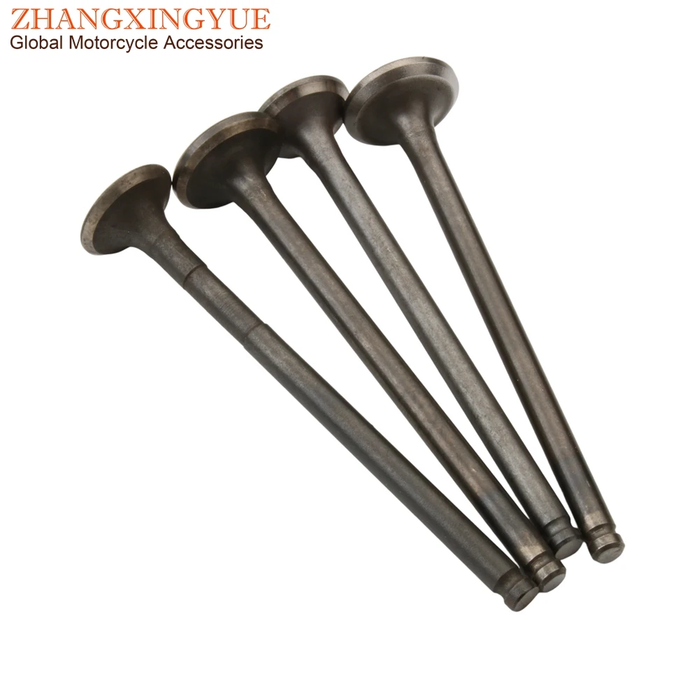 Scooter 4PC Bws125 Intake And Exhaust Valves For Yamaha Zuma Bws Yw X125 Bwsx125 Zuma125 Yw125 125cc 4C6E211100 4C6-E2121-00