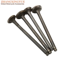 Scooter 4PC Bws125 Intake And Exhaust Valves For Yamaha Zuma Bws Yw X125 Bwsx125 Zuma125 Yw125 125cc 4C6E211100 4C6-E2121-00
