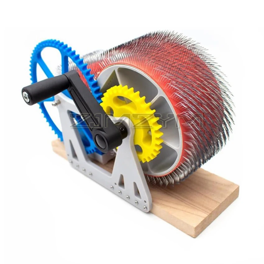 

For DIY Hand-Cranked Wool Combing Machine Wool Felt-Making Tool Hand-Combing Wool Spinning Combing Machine