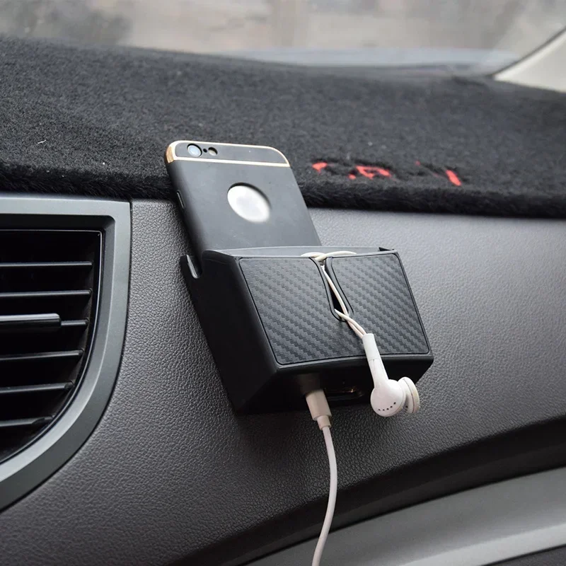 1PC Car Interior Seat Organiser Adhesive Multifunctional Holder Car Storage Organiser Mobile Phone Box Large Small Crevice Box