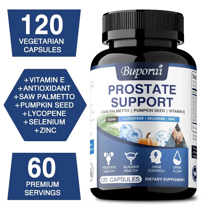 

Prostate Support - Reduces Urination Frequency, Promotes Prostate and Urinary Tract Health, Improves Immunity, Non-GMO