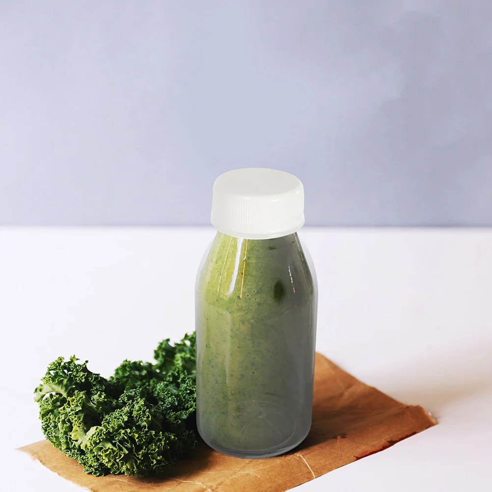 Botella de plástico para bebidas, embalaje para zumo, frutas y té, grado alimenticio para mascotas con cubierta