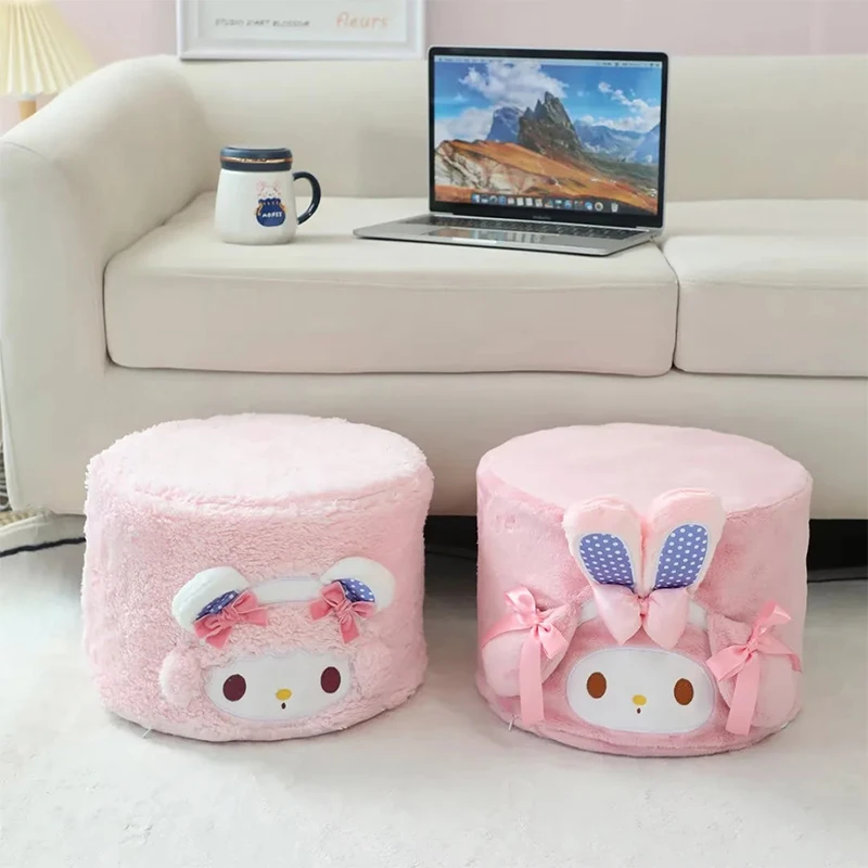 

Sanrio Kawaii My Melody Home Low Stool Children Shoe Stool Girl Heart Sweet Cute Cartoon Anime Taboret Sofa Stool Gift for Kids