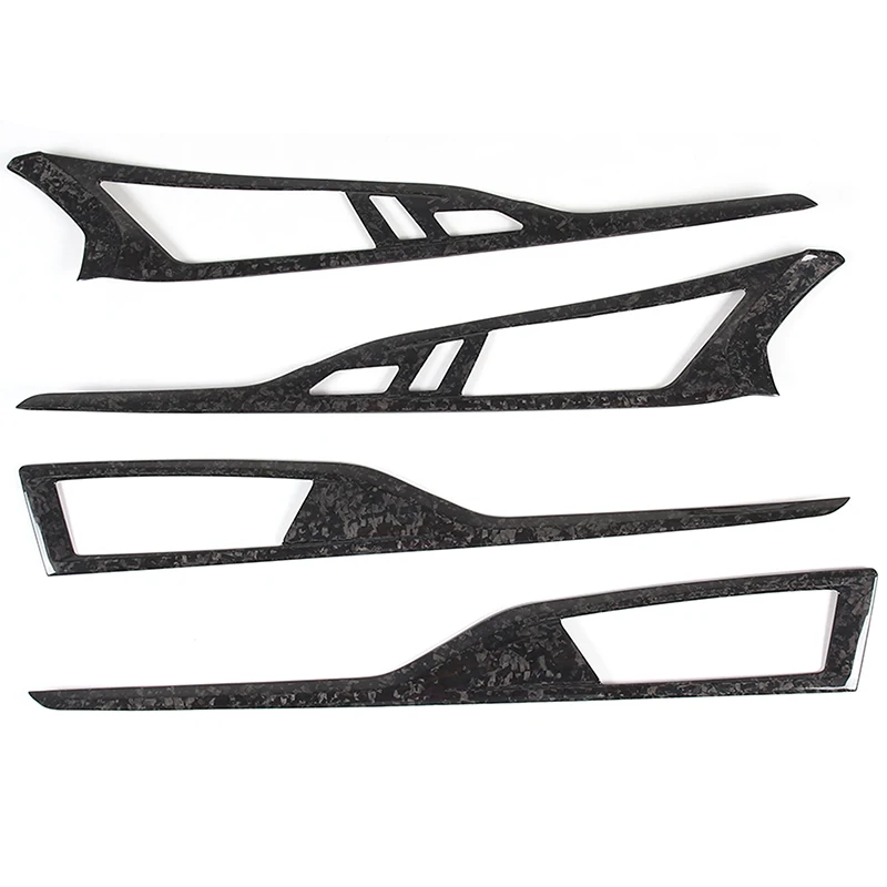 For BMW 8 Series G16 2019-2023 Real Carbon Fiber Car Styling Car Inner Door Panel Decoration Sticker Car Interior Accessories