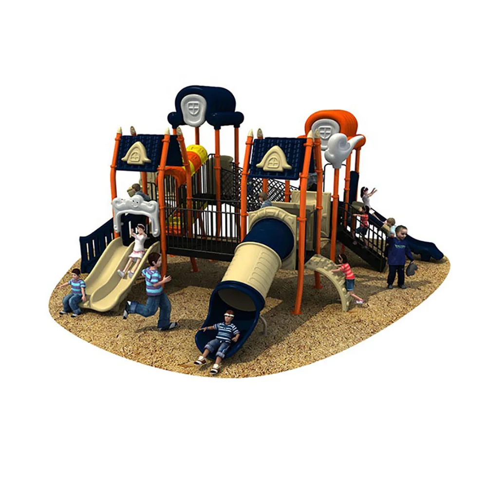 Plastic Safe Outdoor Playground Equipment with Slide for Kids