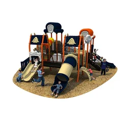 Plastic Safe Outdoor Playground Equipment with Slide for Kids