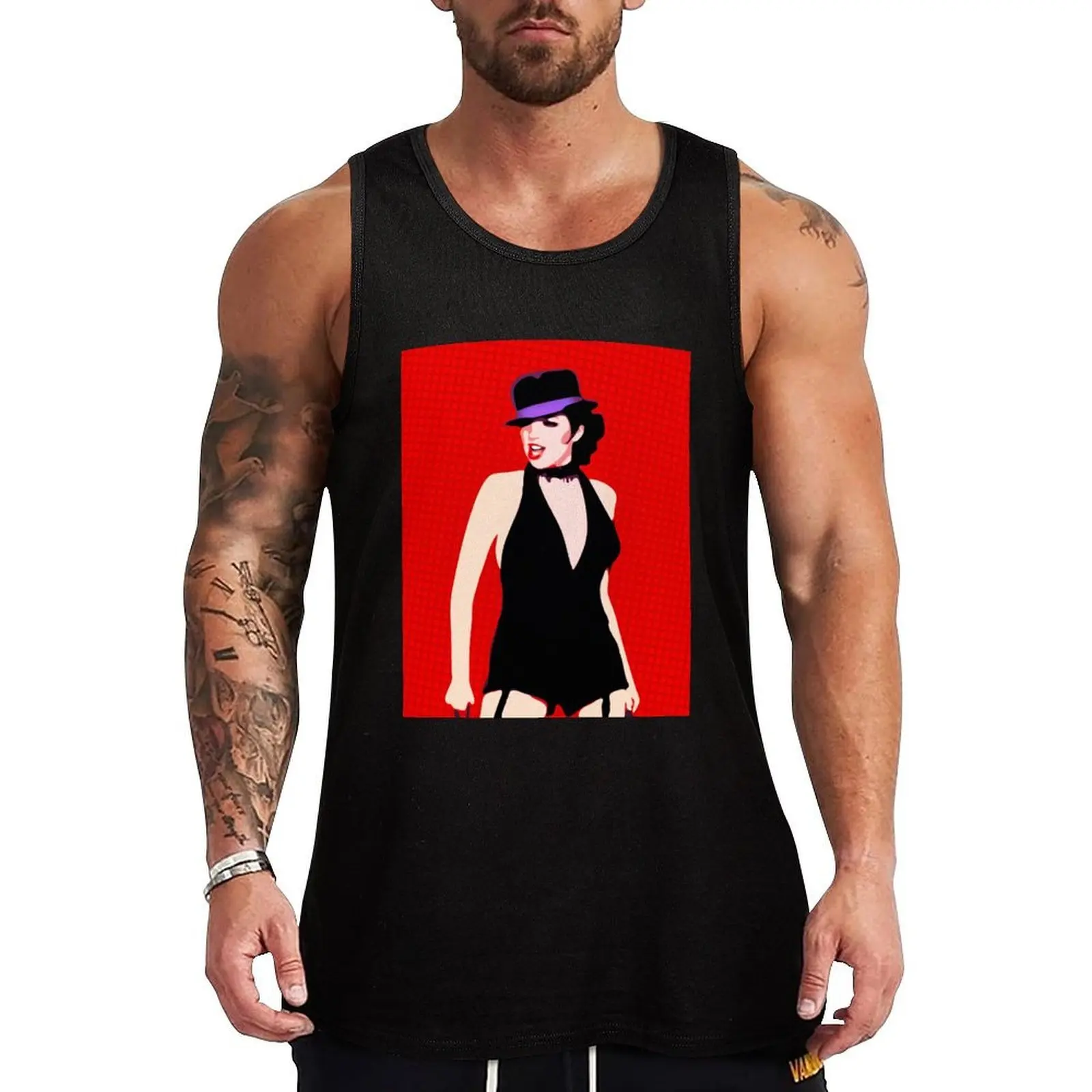 Liza Minnelli Cabaret Pop Art Tank Top Active Wear Tank Top de secagem rápida, atlético, sem mangas