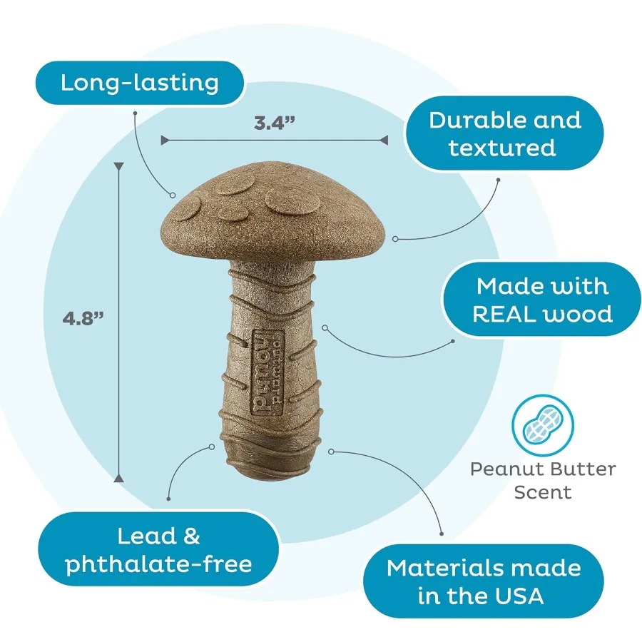 لعبة مضغ متينة للكلاب مع رائحة زبدة الفول السوداني للكلاب المتوسطة الحجم مثالية للعب في الهواء الطلق والداخلي والترفيه طويل الأمد