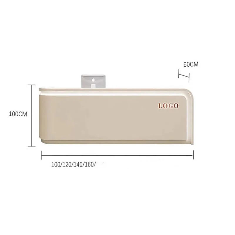 Luxury Salon Reception Desk Vintage Modern Office Reception Desk Display Nordic Trendy Aesthetic Bancone Commercial Furniture
