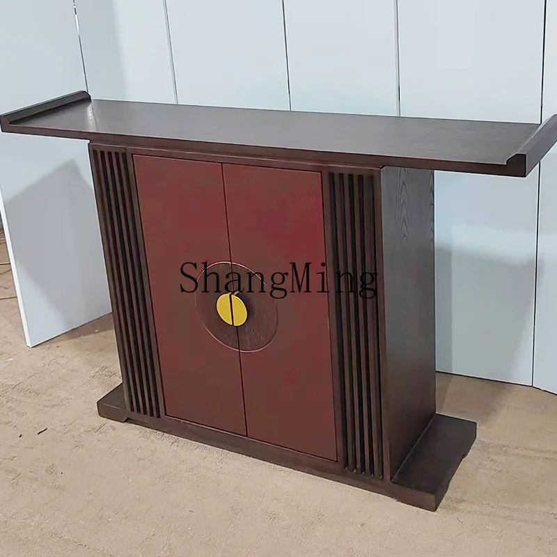 

CL Factory Wholesale New Chinese Solid Wood Entrance Cabinet Entrance End View Table Zen Strip Table Household Decoration Table
