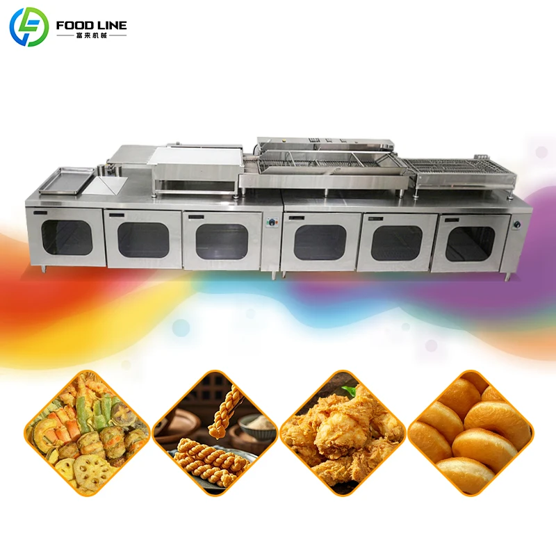 Commercial Continuous Chain Deep Fryer for Cashew Fried Chicken Dried Fish
