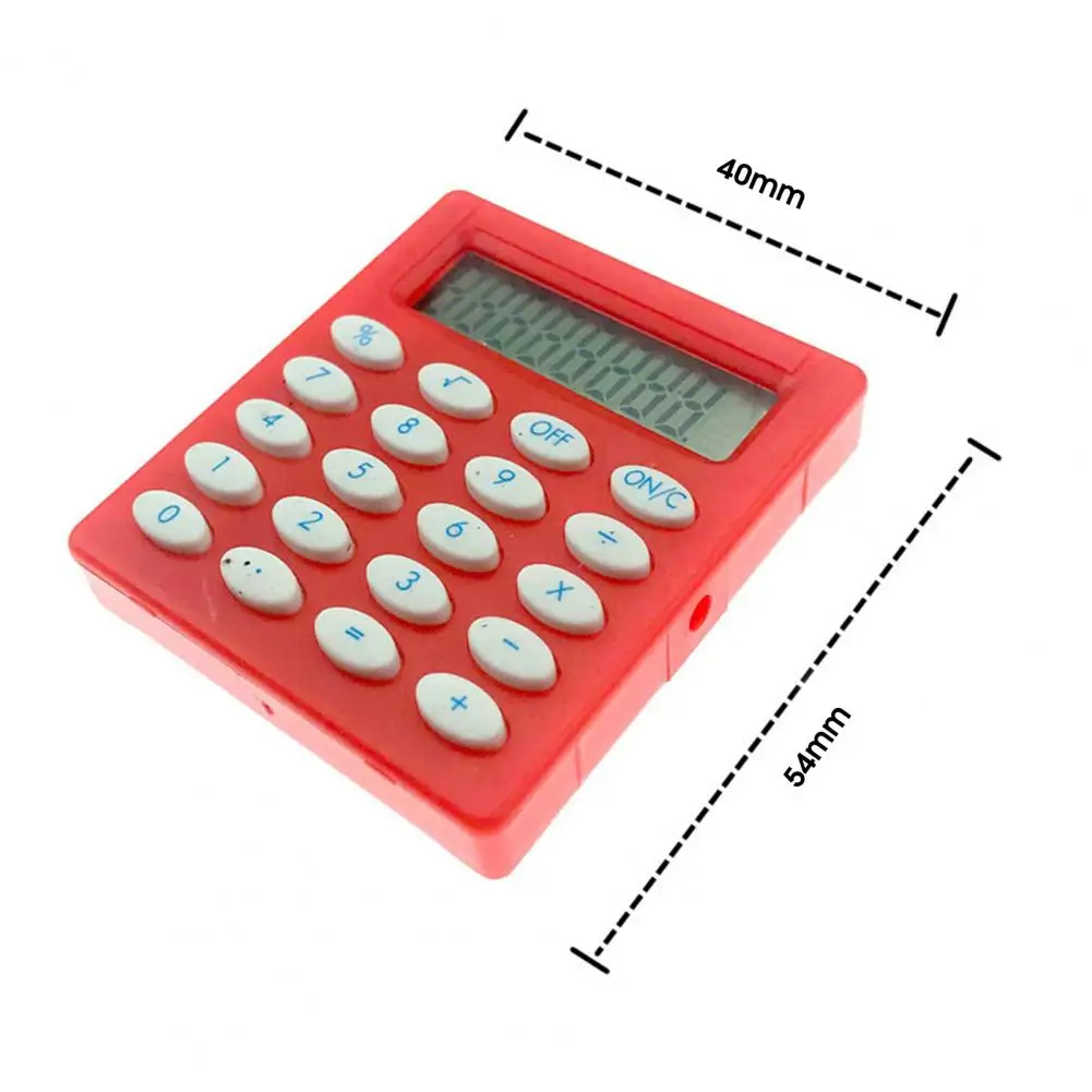 Kalkulator elektronik berguna, kalkulator kinerja baik 8 warna kalkulator Mini perlengkapan sekolah