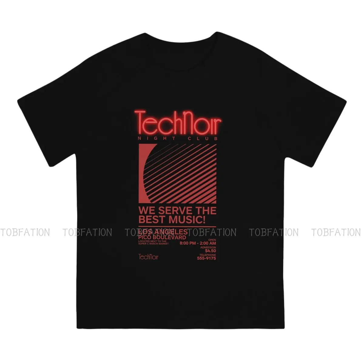 TechNoir Red Harajuku TShirt Terminator Style Tops Comfortable T Shirt Male Short Sleeve Unique Gift Clothes