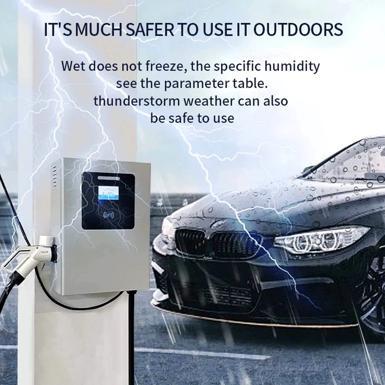 Waterproof fast charging Charger 7KW wall-mounted dc ev charger post electric vehicle charging station