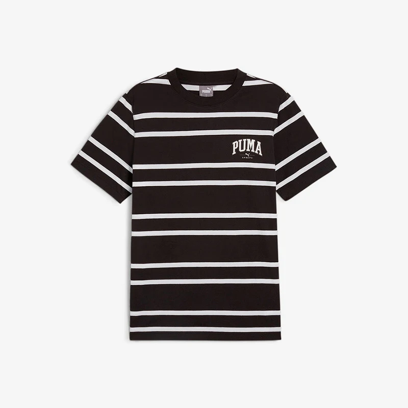 

Puma Genuine 2024, новая мужская повседневная спортивная дышащая полосатая футболка с круглым вырезом 685563-01