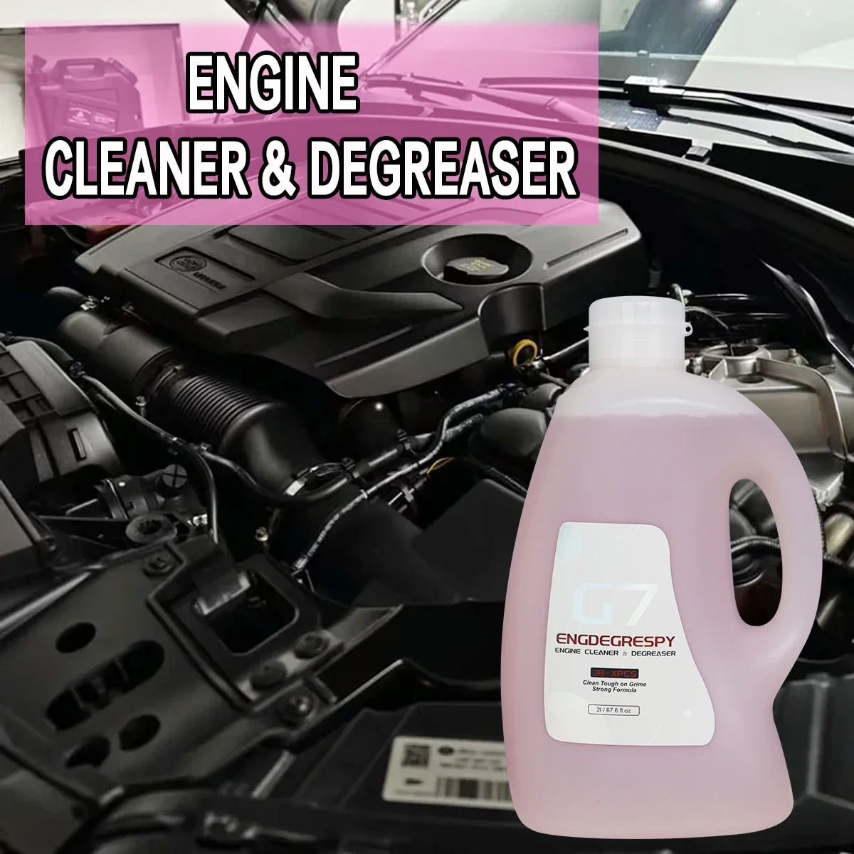 2L Car Engine Bay Cleaner Powerful Decontamination Cleaning Strong Formula For Engine Compartment Car Cleaning Product G7