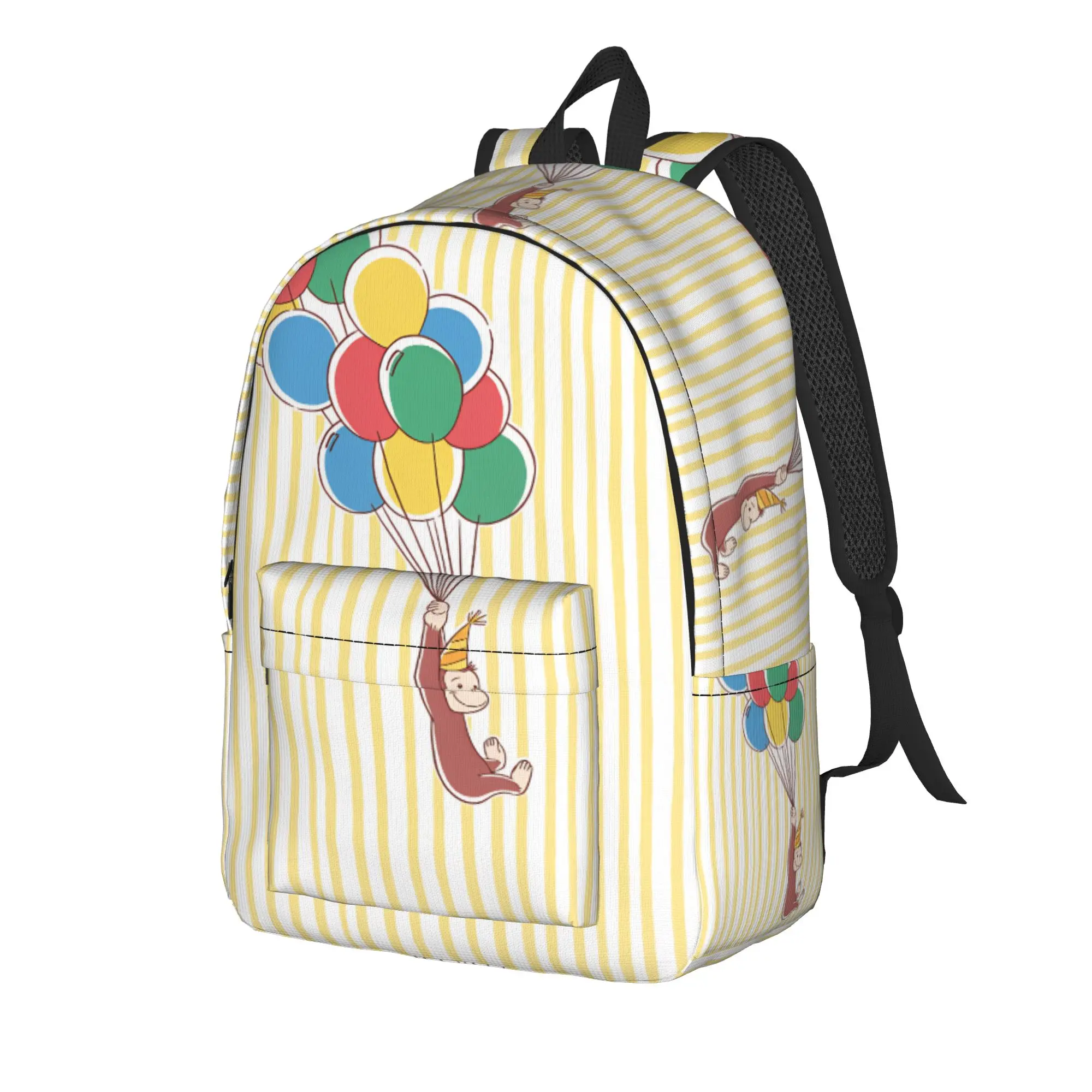 The Curious Monkey Backpack  College Backpacks Teen Kawaii School Bags Design Breathable Rucksack