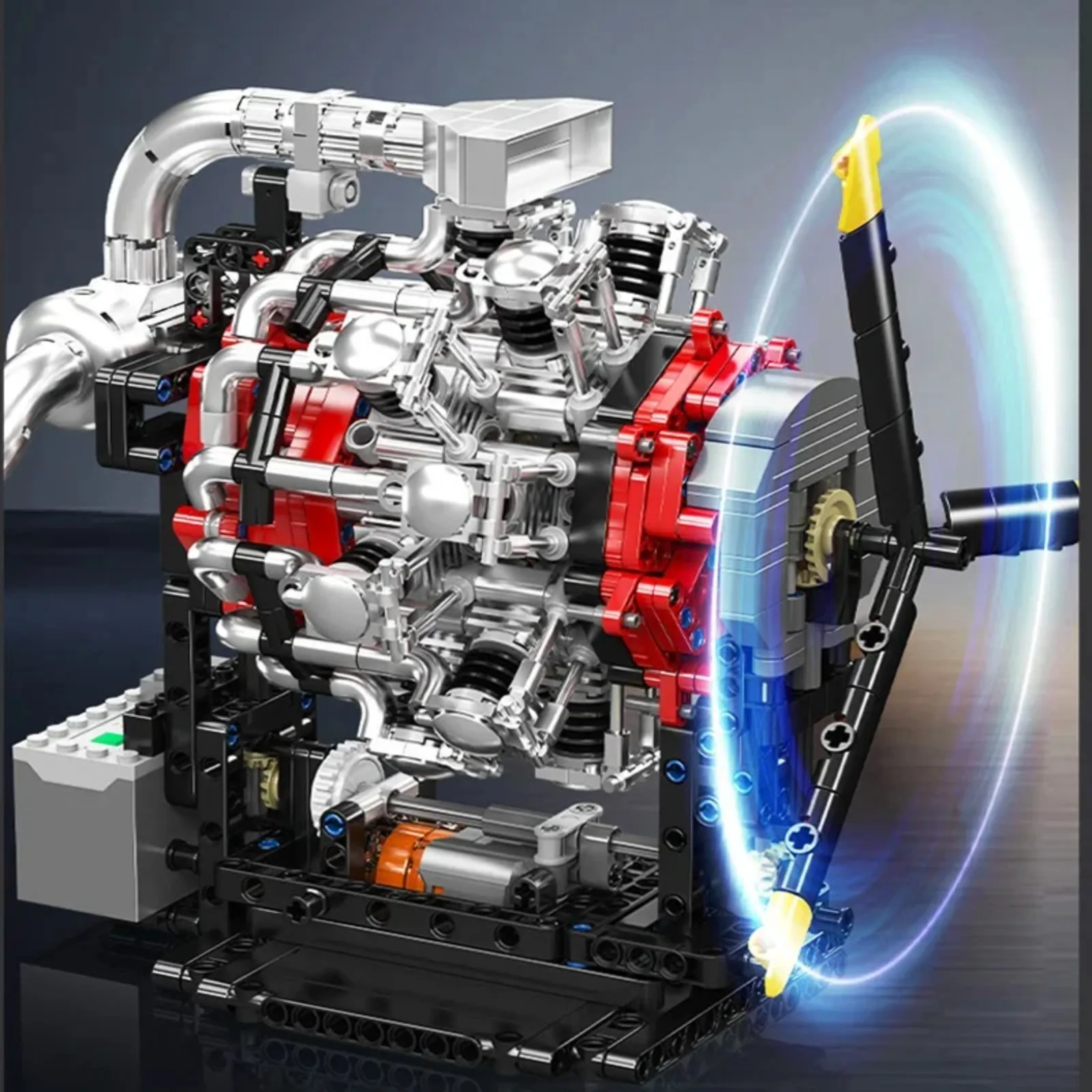 Mould King 10211 Star Aero Engine Model Building Kit - 1147pcs DIY Assembly STEM Educational Toy for Kids & Adults