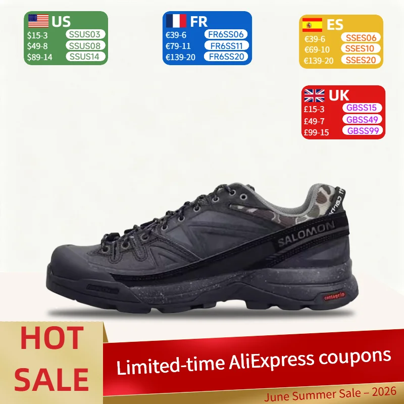 Salomon X-ALP LTR: Stylish, Versatile, Durable, Cushioned, Lightweight Low-Cut Hiking Boots for Men and Women  Black 491655