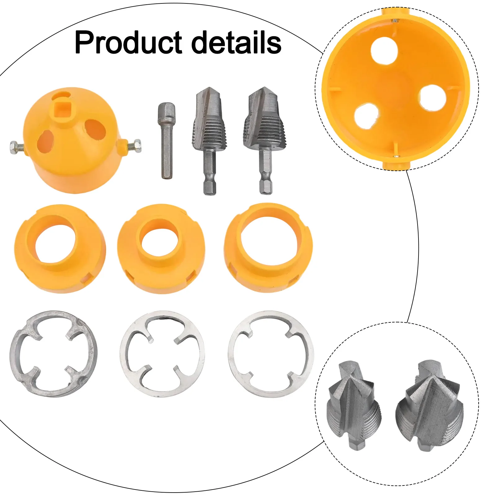 Home Improvement 4-Point 6-Point Tool Electric Hole Opener Compatible With PVC Pipes Drill Compatibility Quick Switching